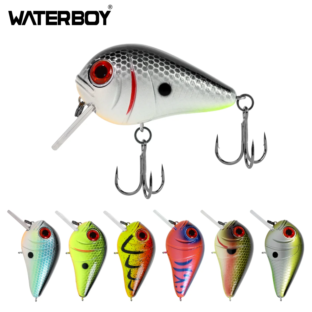 WATERBOY Crazy Crankbaits New Design Fishing Lures Mini Minnow Swing Small Cranks Hard Baits 21g 62mmm Wobblers Fishing Lure