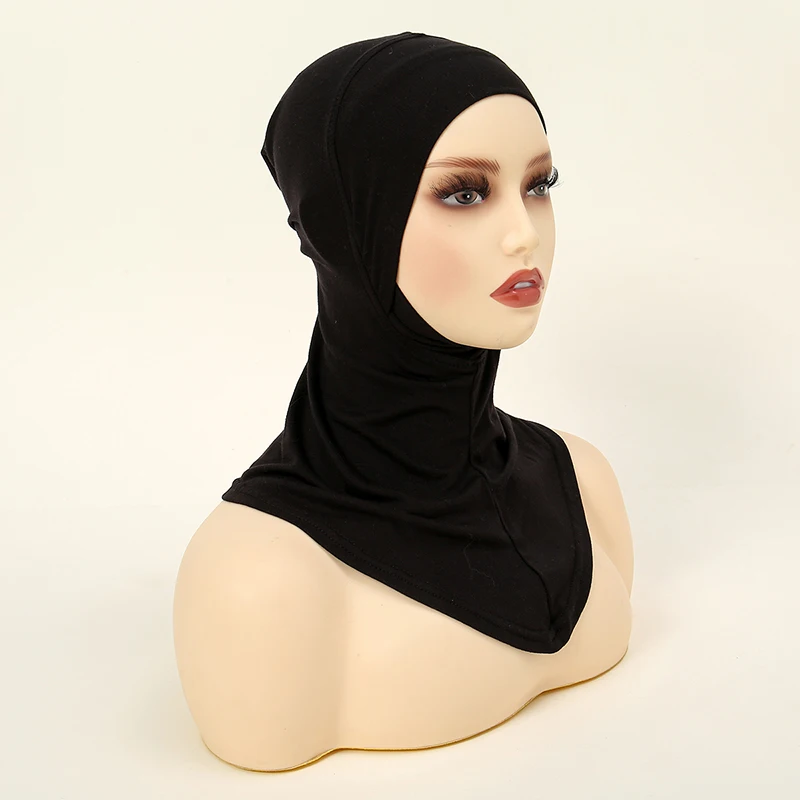 Muslim Woman Modal Cotton Underscarf Head Neck Chin Cover Ninja Islamic Stretchy Jersey Scarf Hats Instant Inner Hijab Undercap