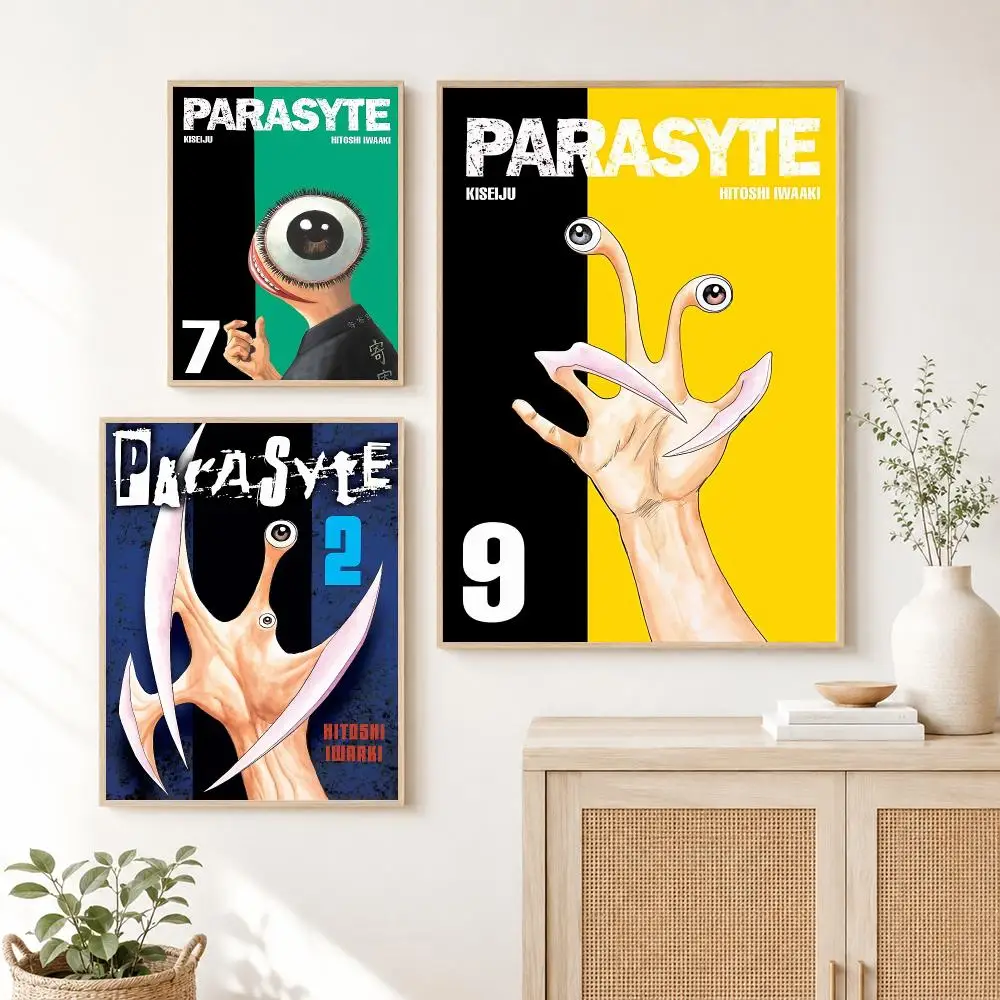 Vintage Classic Hot  P-Parasite The Maxim Poster Self Adhesive Wall Art Decor for Bedroom Living Room Office Home Decor Gift