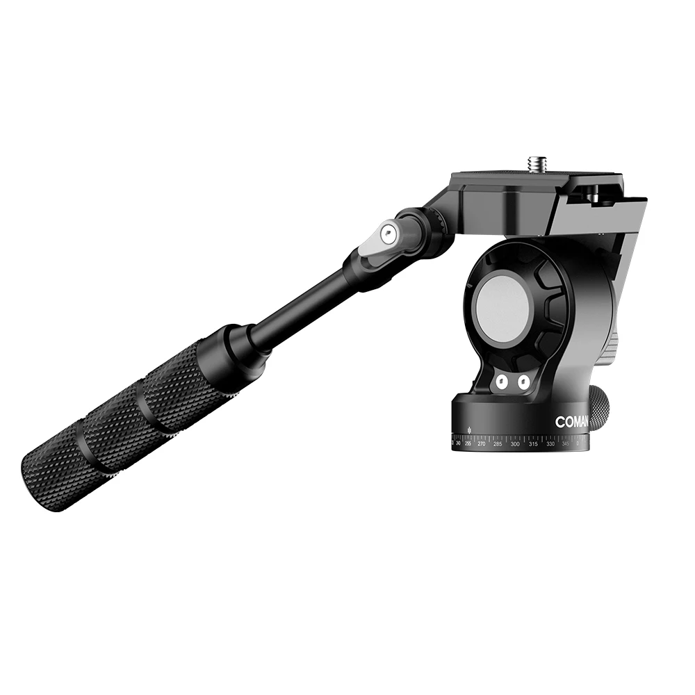 

COMAN V3 Mini Fluid Head Lightweight Camera Video Fluid Head for Tripod Monopod Arca Swiss Quick Release Plate for DSLR Cameras