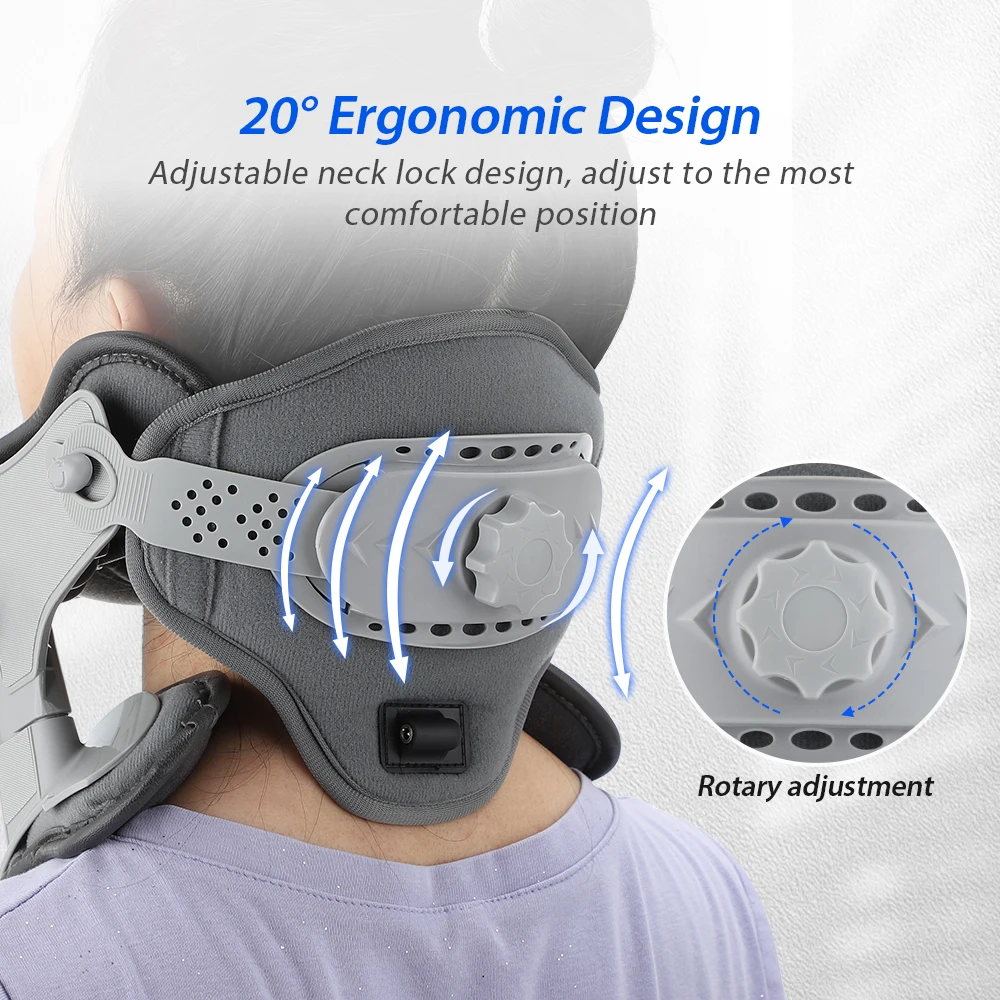 Heating Cervical Neck Traction Device Medical Neck Massager Adjustable Vertebra Spine Support Brace Neck Stretcher Corrector