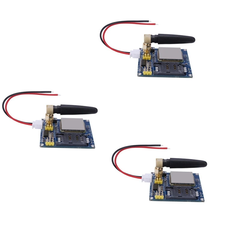 3Pcs Sim900a Sim900 Mini V4.0 Wireless Data Transmission Module Gsm Gprs Board Kit + Antenna