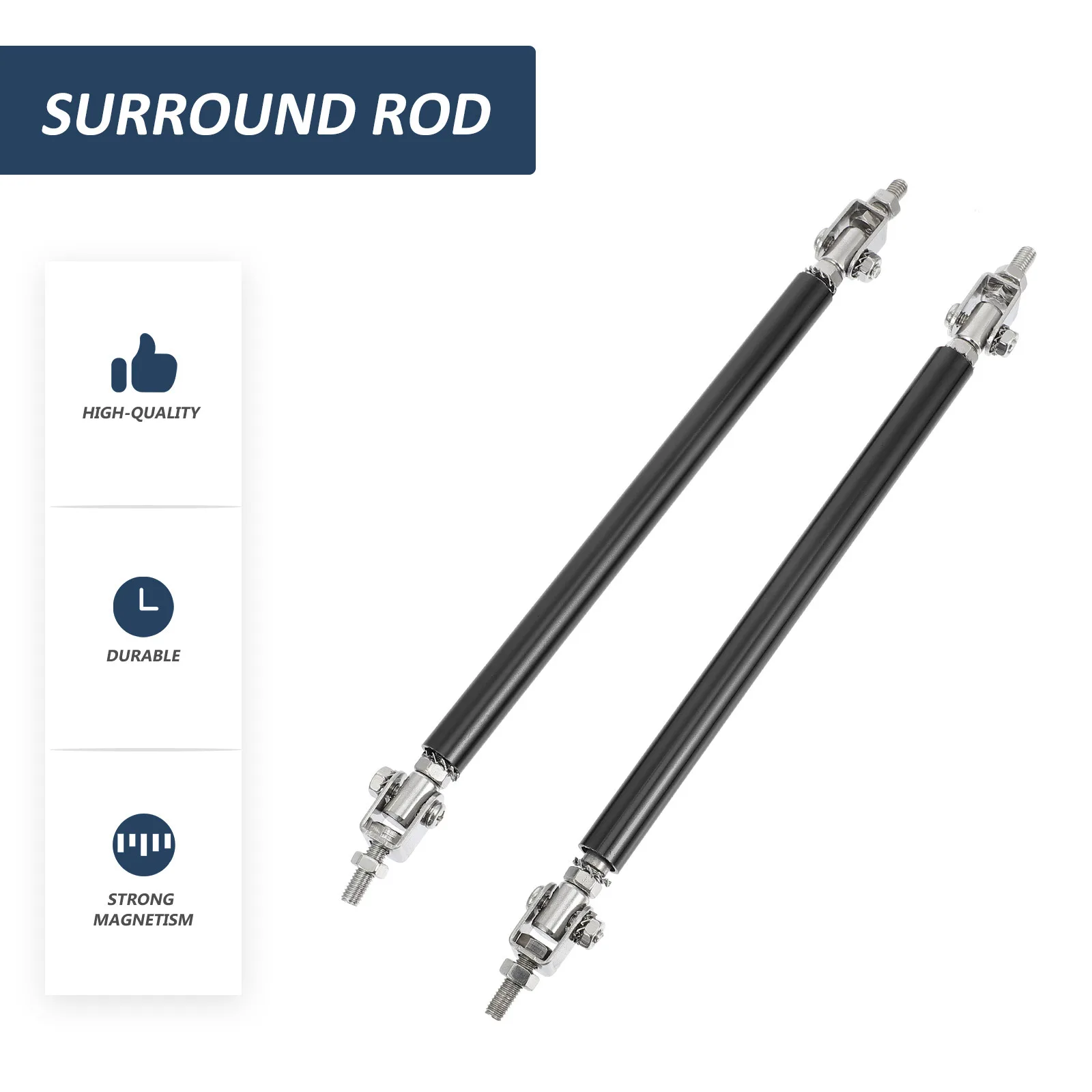 

2Pcs Universal Adjustable Front Bumper Lip Rods Stainless Steel Aluminum Alloy Car Protector Support Splitter Bumper Lip Support