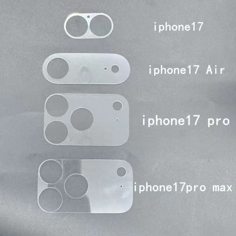 2-10 قطعة حامي عدسة الكاميرا آيفون 17 برو ماكس 17 الهواء 17 برو واضح عودة عدسة فيلم آيفون 17 برو ماكس غطاء للعدسات الخلفية