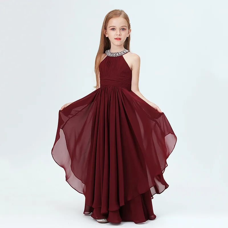 

Formal Occasions Wear Girl's Dress Flower Wedding Girls Evening Violin Host Performance Costume