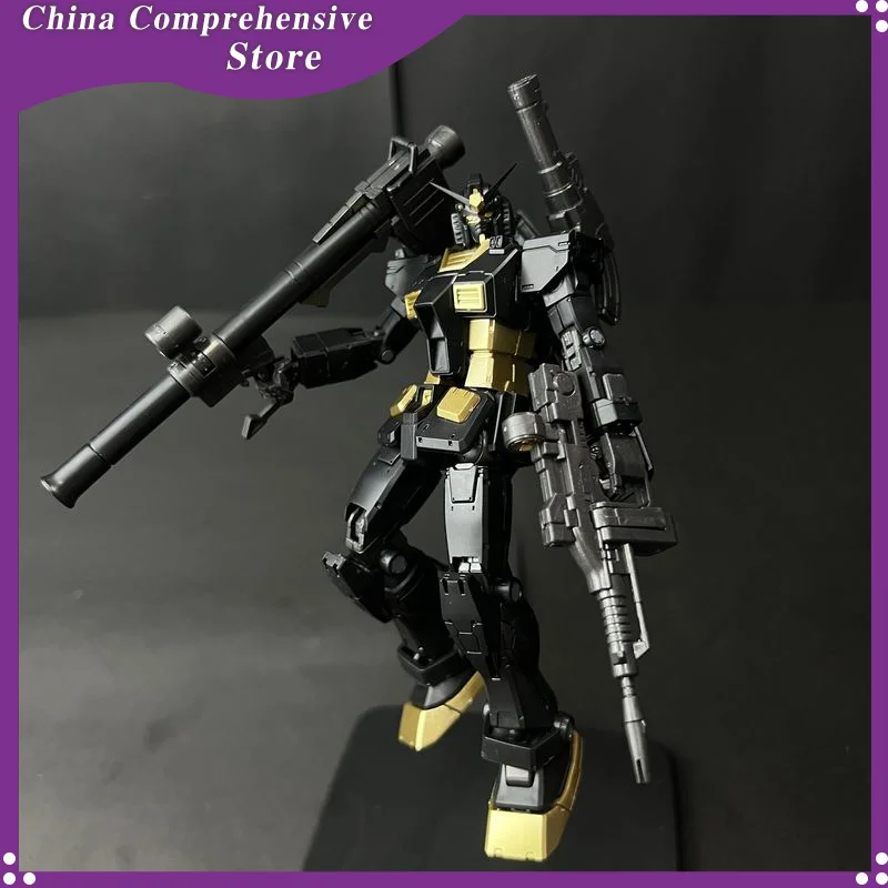 012 GTO Ganso Yuan Zu Black Gold Colour Scheme RX-78-2 HG 1/144 Assemble The Model Action Figure Decorative Toy Gift Collectible