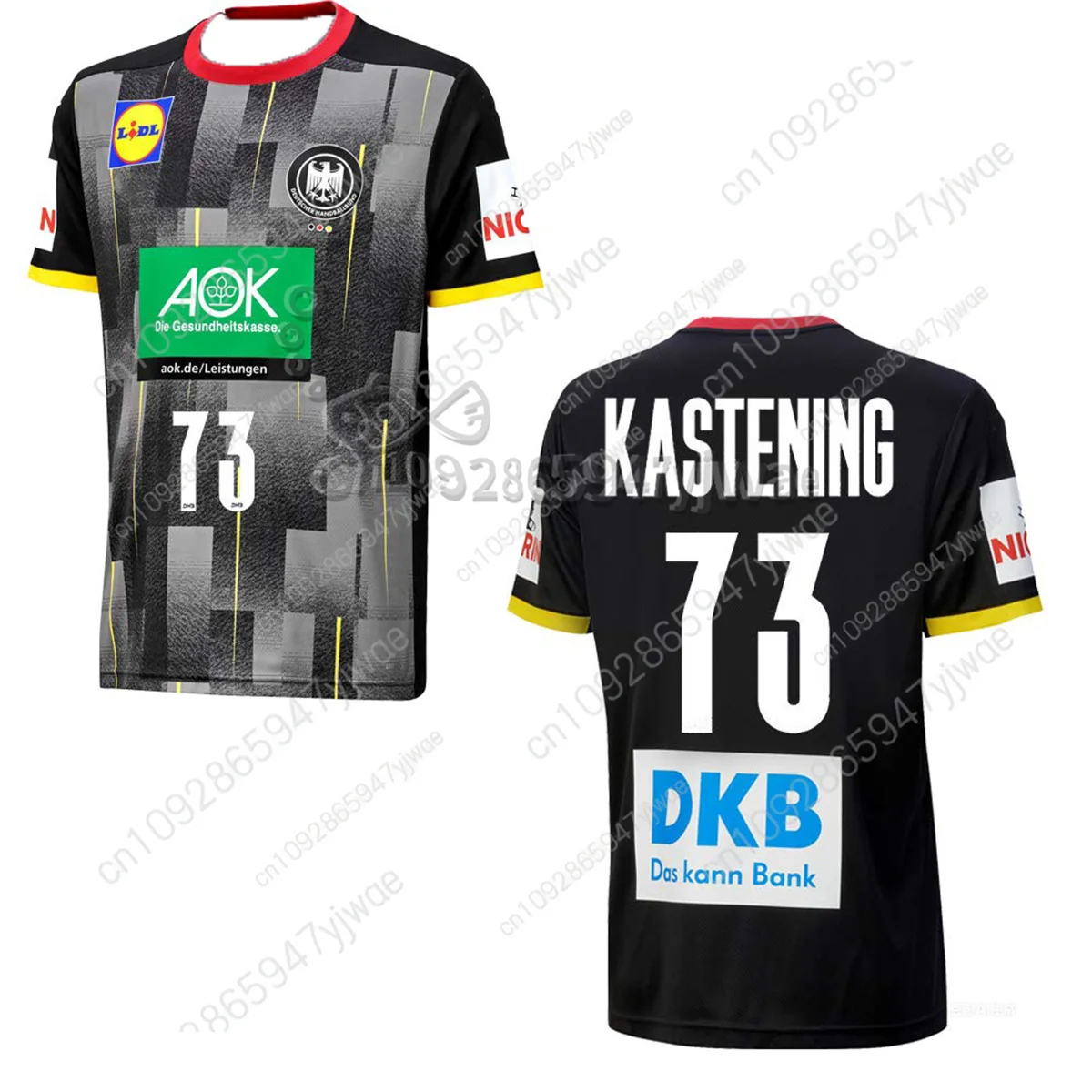 Dhb كرة اليد المنزل طبق الاصل قميص رياضي تي شيرت جولة الرقبة فضفاضة التجفيف السريع رياضية الصيف الرجال التدريب تي شيرت #4