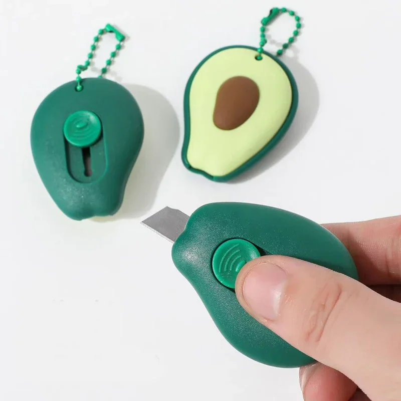 Mini Fruit Shaped Utility Knife, Portable Hanging Box Cutter for Unpacking, Paper Cutting & Envelope Wrapping