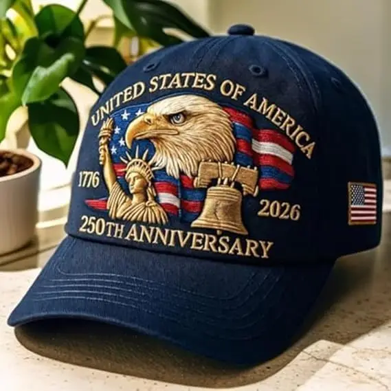 Eagle & Liberty — шляпа до 250-летия США, регулируемая хлопковая бейсболка с патриотическим принтом для мужчин и женщин