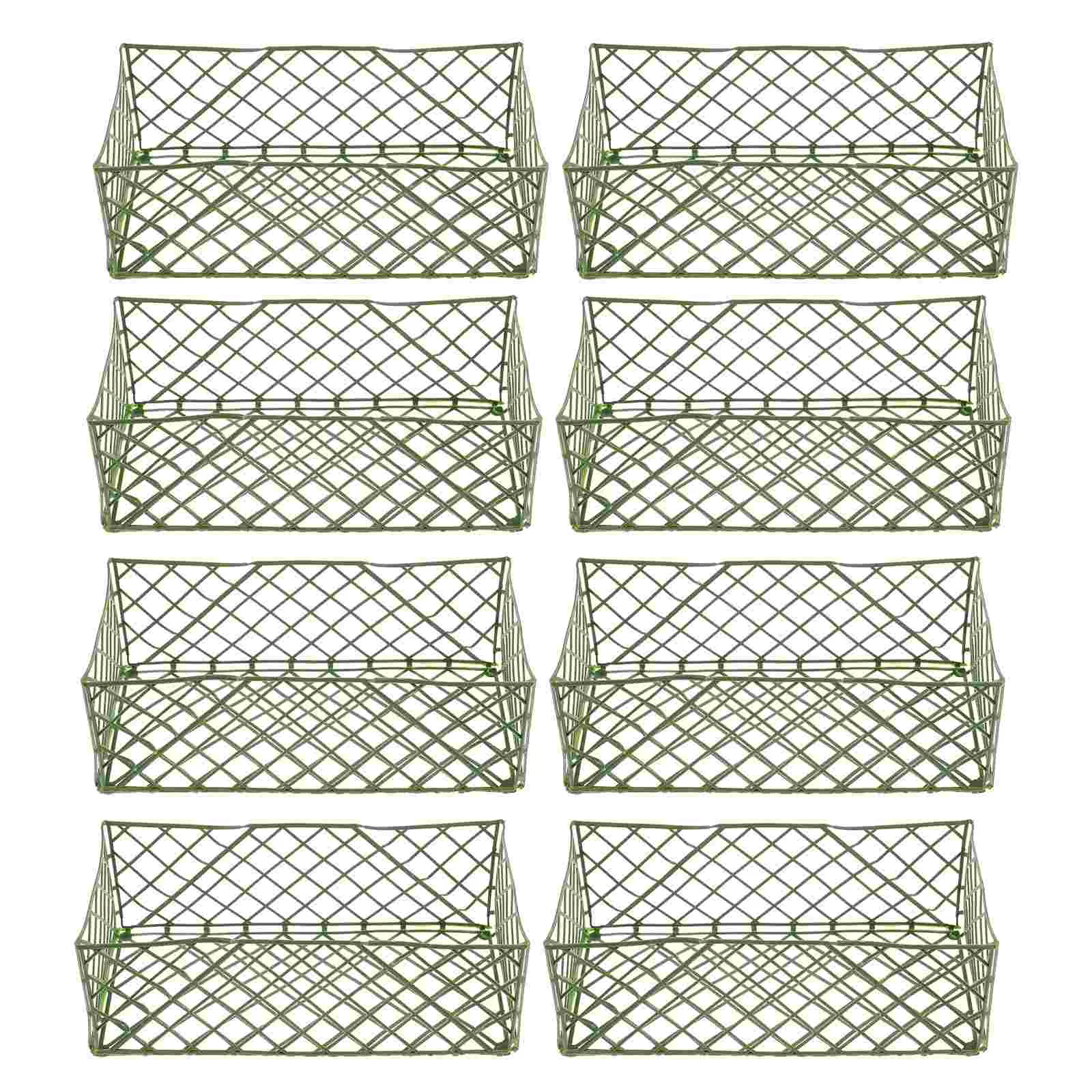 

10 Pcs Flower Mud Holder Floral Frame Plant Accessories Soil Fixer Arrangement Rack Net Basket