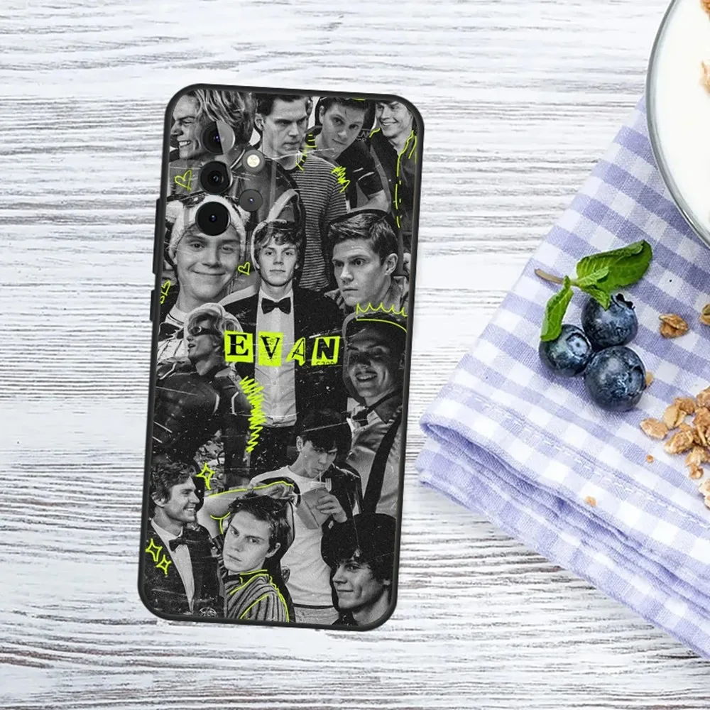 E-Evan P-Peters Phone Case For Samsung Galaxy A13,A21s,A22,A31,A32,A52,A53,A71,A80,A91 Soft Black Phone Cover