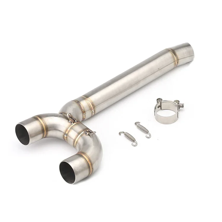 

FZ6N Motorcycle Middle Pipe Link Connect Accessories For FZ6 Slip On Exhaust 2004-2009