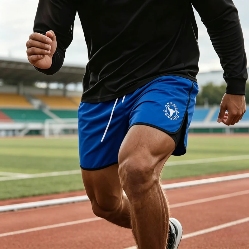 New Fitness Running Shorts Men Summer Quick Dry Sports Bottoms Thin Breathable Beach Short Pants Lightweight Male Jogging Shorts