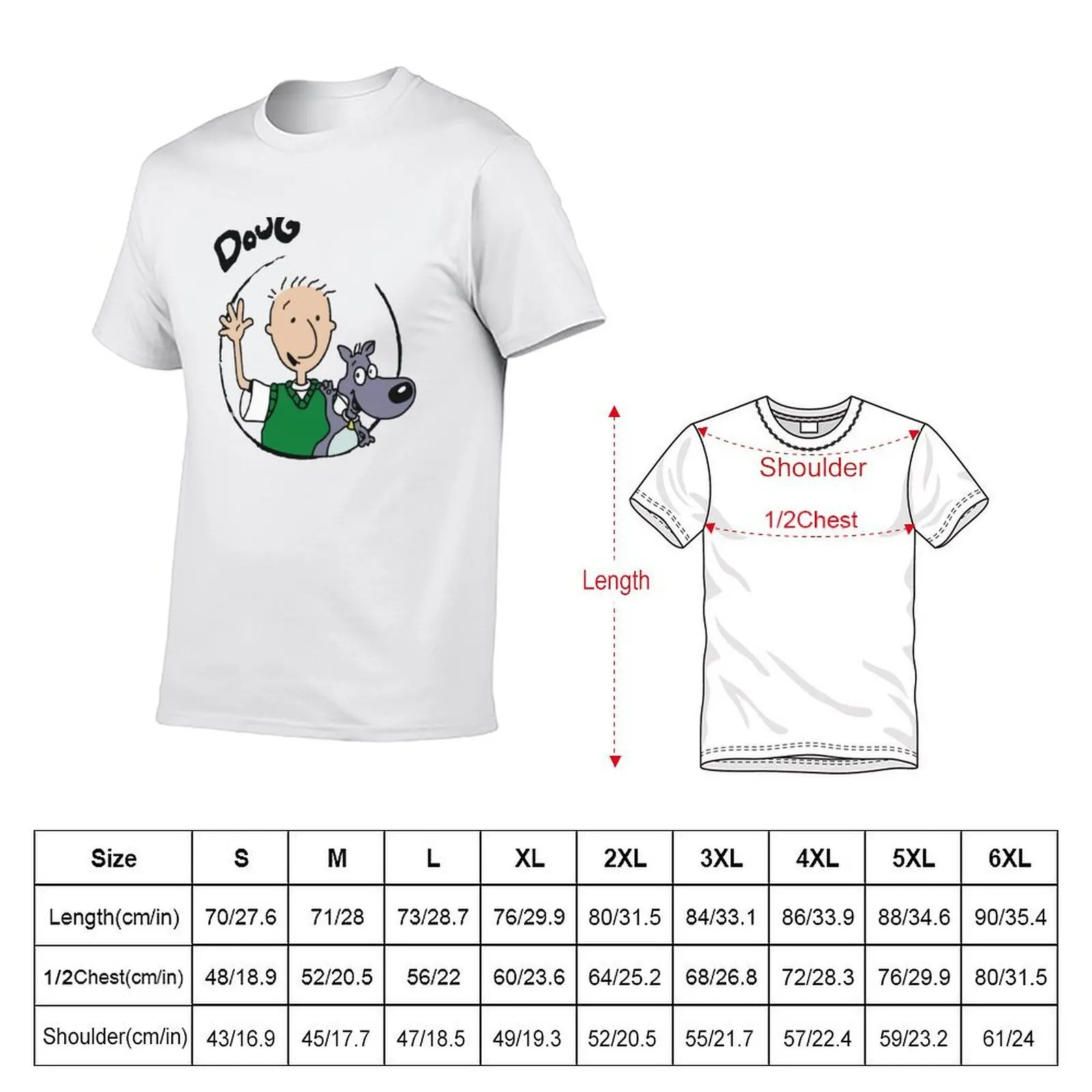 Anime drawing, Doug Funnie T-Shirt valentines clothes boys whites mens graphic t-shirts funny