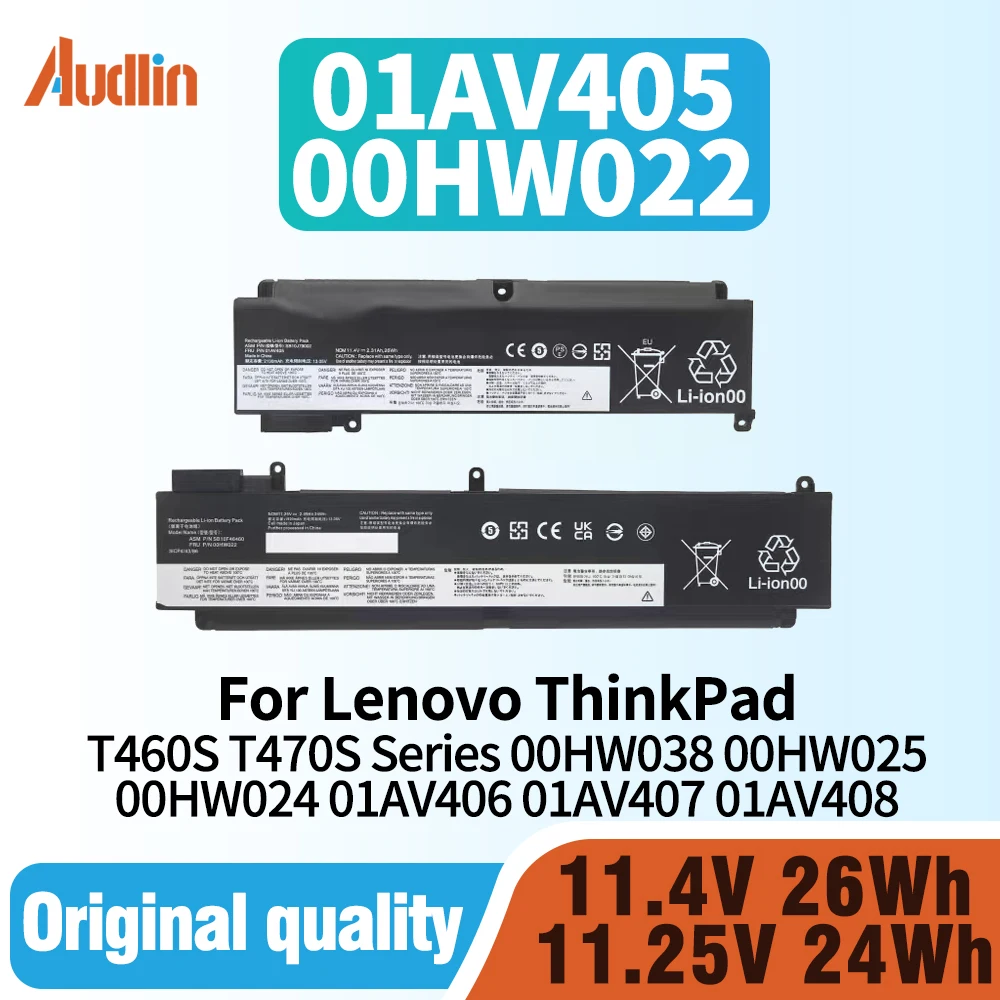 01AV405 00HW022 Laptop Battery for Lenovo ThinkPad T460S T470S Series 01AV406 SB10J79003 00HW038 00HW024 01AV462 01AV407 01AV408