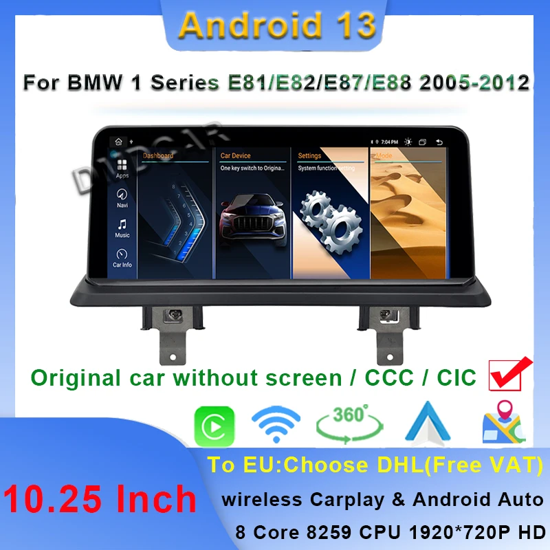 

10.25" MTK8581 Android13 8G+128G For BMW X1 E84 F48 GPS Navigation Video Radio Stereo Player Central Multimedia IPS Screen WIFI