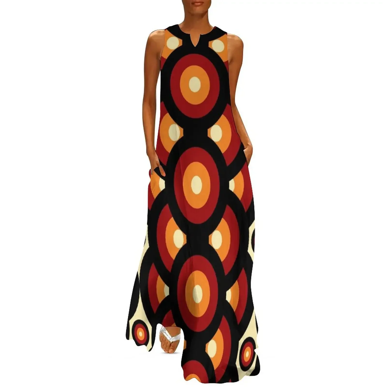 

60s 70s Style Retro Vintage Mid-Century Long Dress Bride dresses Summer women's clothing Women's summer dresses Dress
