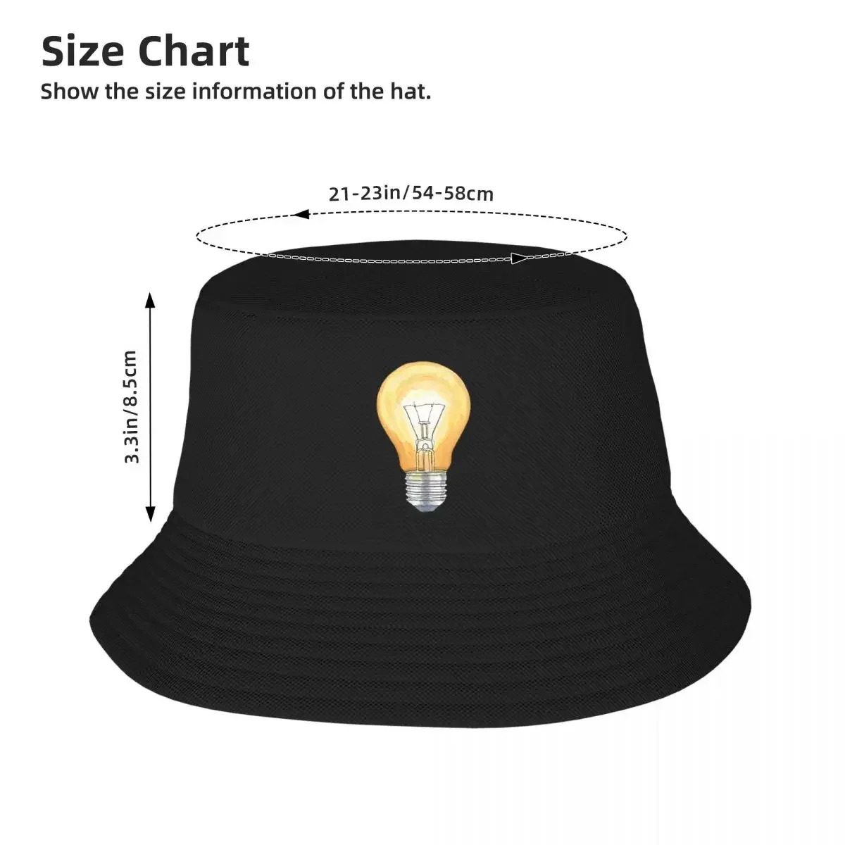 Lightbulb Moment-Sombrero de pescador Panamá para hombre y mujer, gorro de pescador con corte Bob, y la pesca para la playa, Unisex