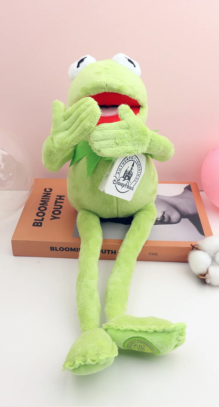 Cartoon Kermit The Frog Plush Toys Adjustable Cute Anime Things Stuffed Animals Dolls Kawaii Decor Children Birthday Xmas Gifts