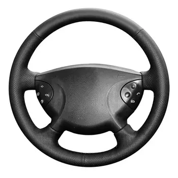 適用於賓士W210 E240 E63 E320 E280原廠方向盤的打孔超細纖維皮革汽車方向盤套 8 最佳銷售 Argos方向盤套 - №5
