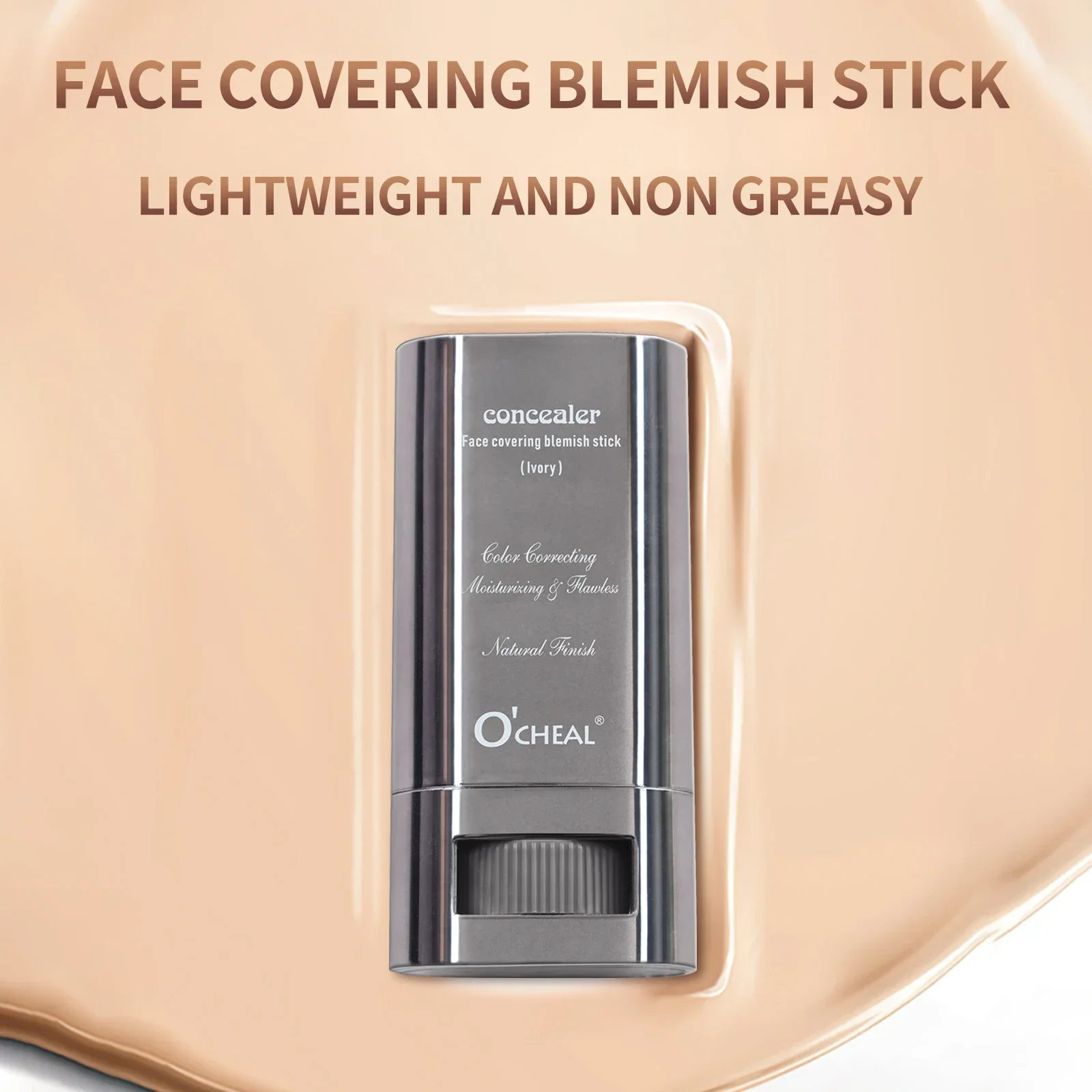 Ocheal Face Foundation Contour Stick طويل الارتداء خفيف الوزن سطع عصا خافي عيوب الوجه Blemish Contouring Beauty Makeup #3