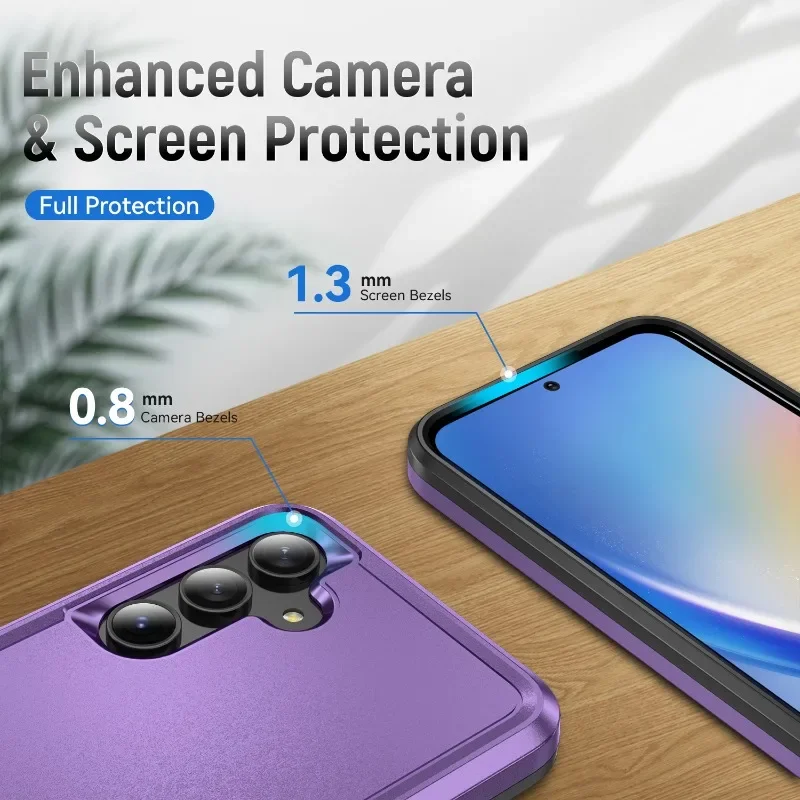 Luxury Armor Shockproof Mobile Phone Case for Samsung  A05S 14 54 35 32 52 72 12 13 33 53 73 Soft and Hard Double Protection