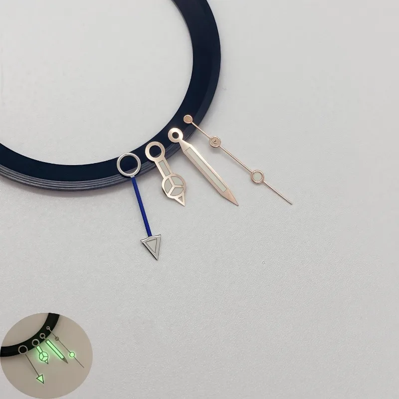 Watch Modification Accessories for NH34 Hands for GMT Strong Green Luminous Mechanical Watch Hands Diving Watch Hands Accessorie