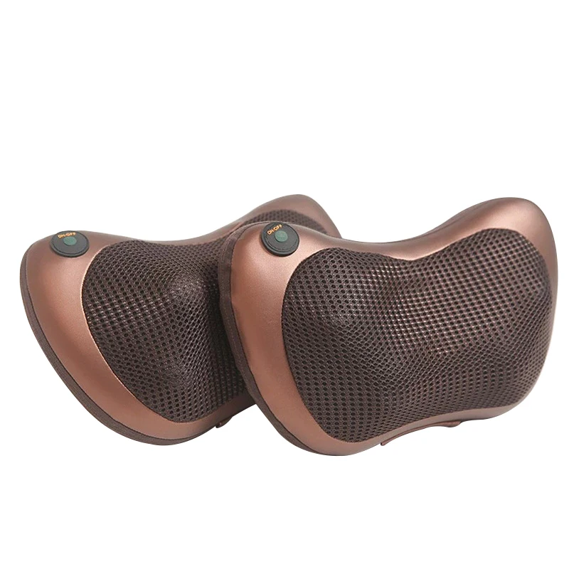 Almohada de masaje eléctrica multifuncional Shiatsu, cojín relajante para cabeza, espalda, cuello, cintura, cuerpo, 3 velocidades