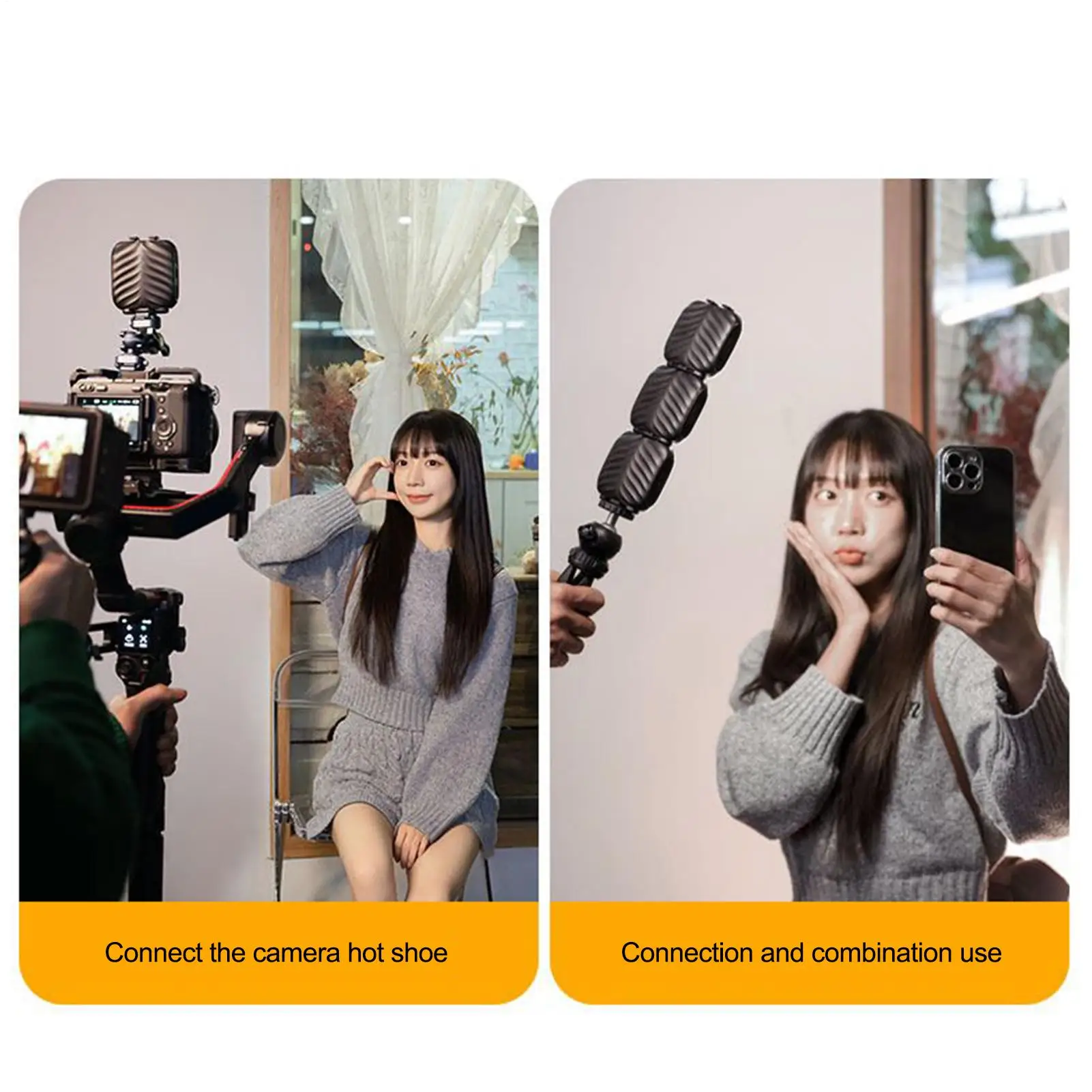 スマホ用自撮りライト、3色照明とRGBモード搭載、充電式クリップオンランプ、旅行、会議、ビデオ撮影に