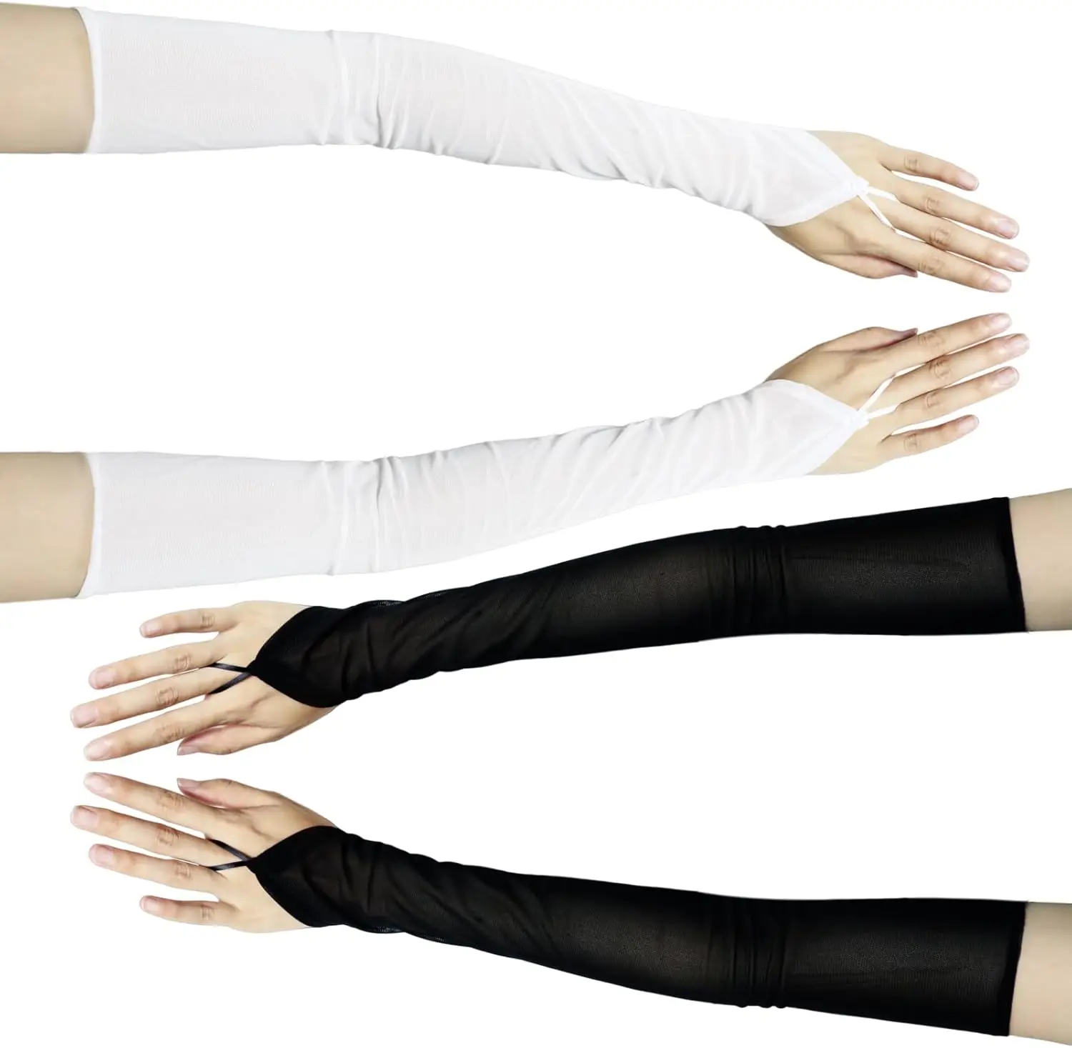 Long Fingerless Glo…