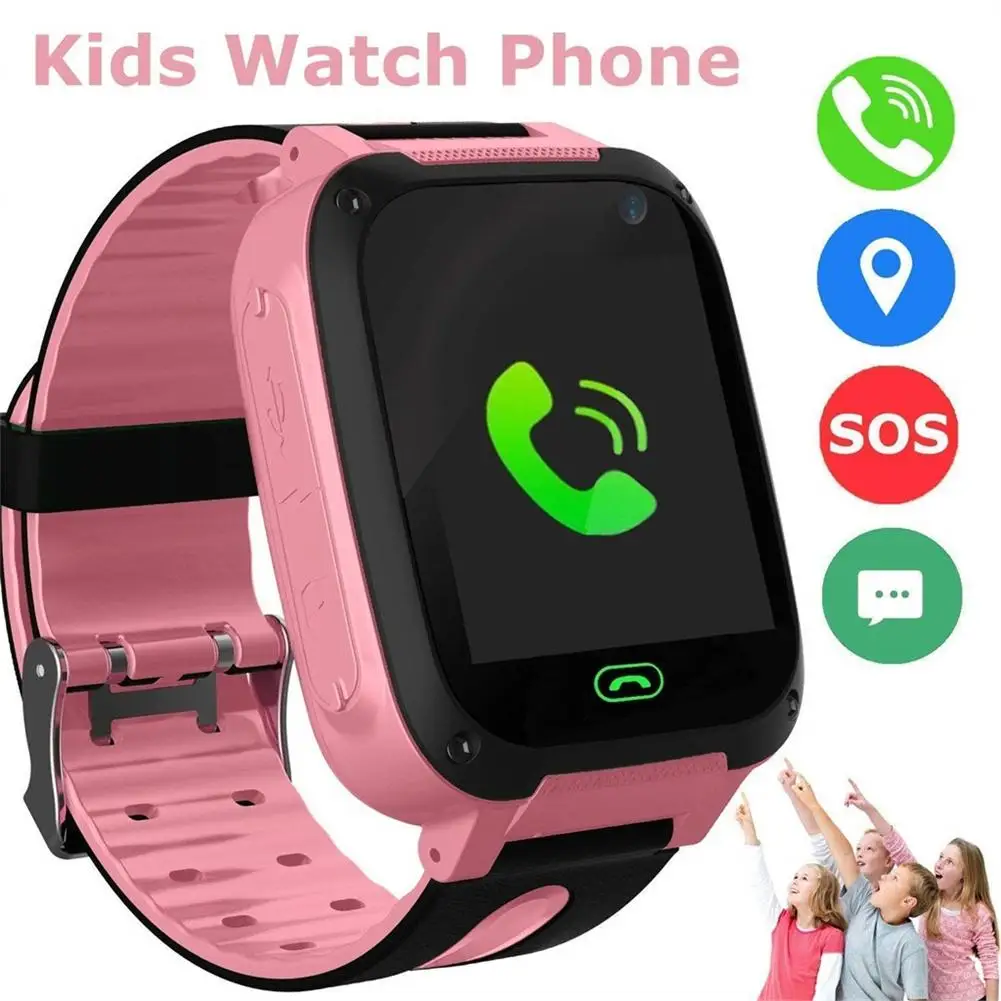 Impermeável Smart Watch para Crianças, Câmera de Vídeo, Suporta 2G Sim Card, Telefone, Compatível com iOS, Android, Luz, S4