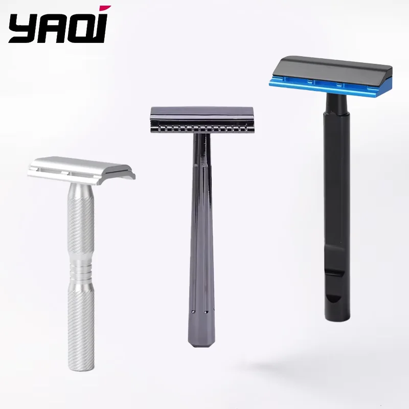 

YAQI Black and Blue Color Tachi / Ghost (Aluminum Version) & SE Katana /Globe Trotter Single Edge professional Safety Razor