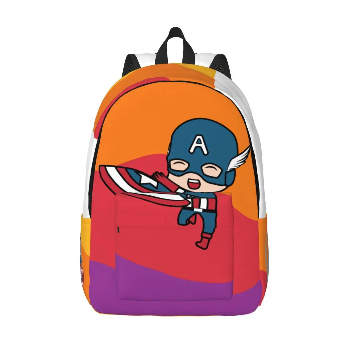 Book Pack Hot Selling Marvel Retro Washable Captain America Unisex Birthday Vintage Schoolbag For School