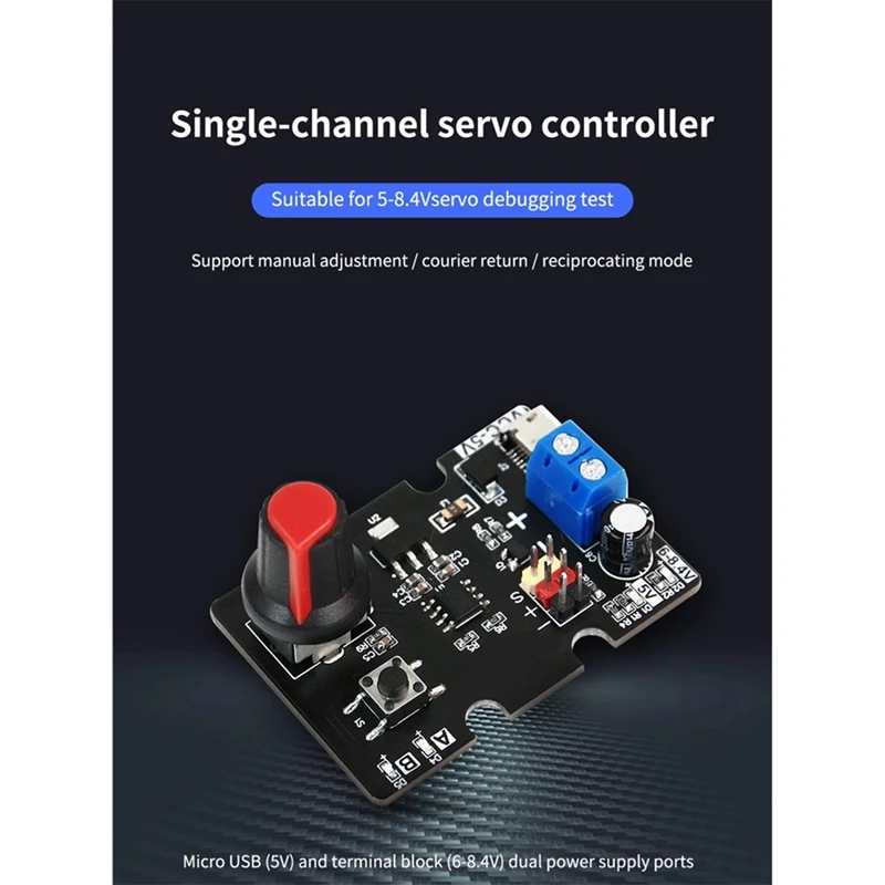Servo Controller Single Channel PWM High Torque Control Debugging Electronic Expansion Board for DIY Smart Robot Kit-DT30