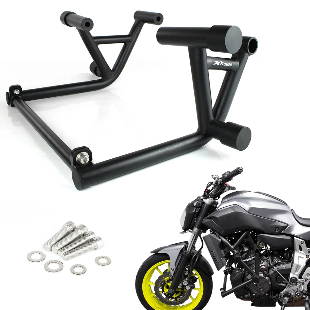 For Yamaha FZ-07 MT-07 2014-2024 XSR700 2015-2024 Motorcycle Engine Highway Guard Crash Bar Stunt Cage Bumper Frame Protector