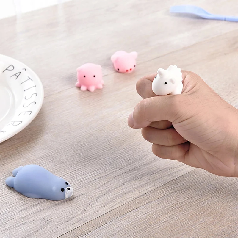 Mochi Squishy Spielzeug, niedliche Tiere, Zappeln, Squeeze-Stressspielzeug für Kinder, lustiges Geschenk, Geburtstagsparty, Gastgeschenke, Klassenzimmerpreise – Detail 2