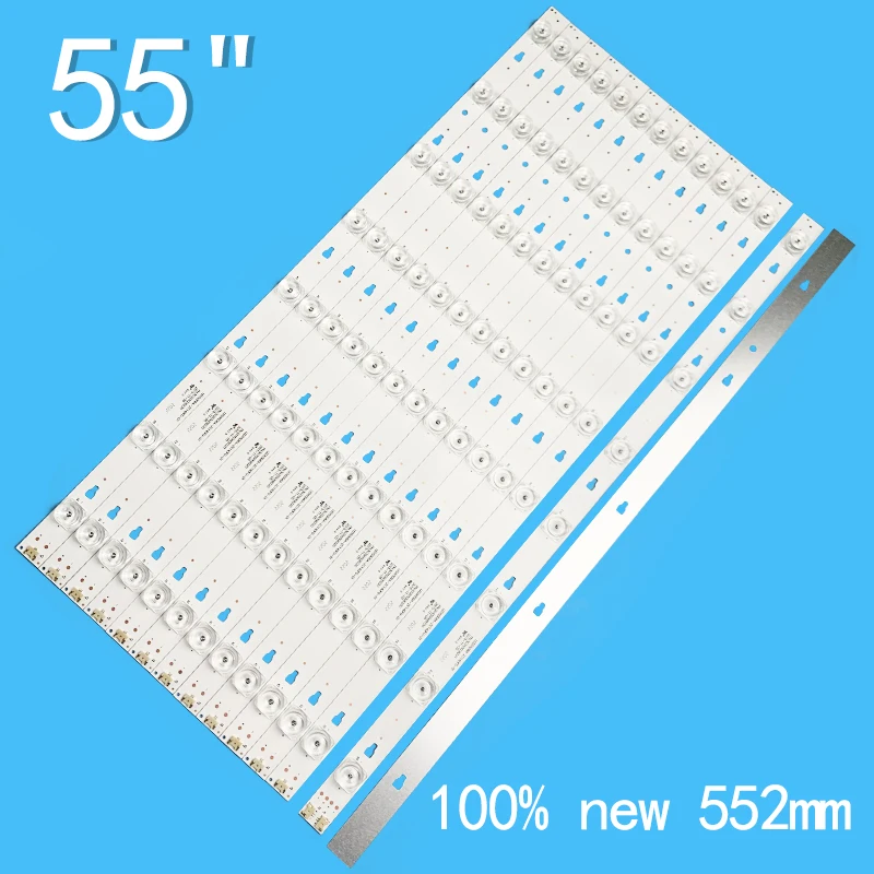 14pcs LED Strips for HAIER 55 TV LED55D8A-ZC14DFG-01 LED55D8B 30355008220 LE55U6500U LED55D8A LS55AL88A72/71 U55X31 D5551A