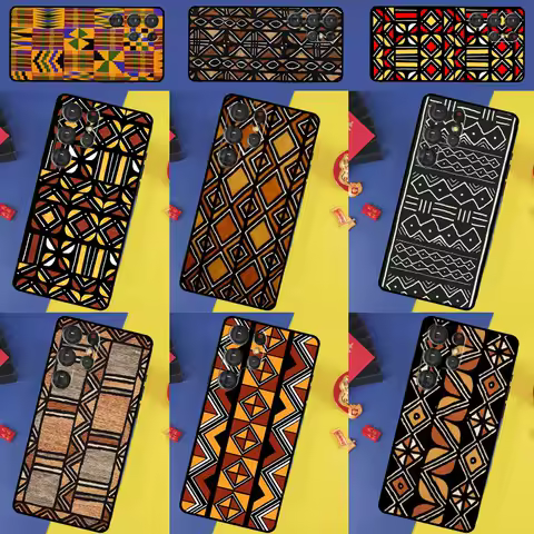 African Wax Print Design Phone Case For Samsung Galaxy S25 Ultra S9 S10 S20 S21 S22 Plus S23 FE S24 Ultra Back Cover