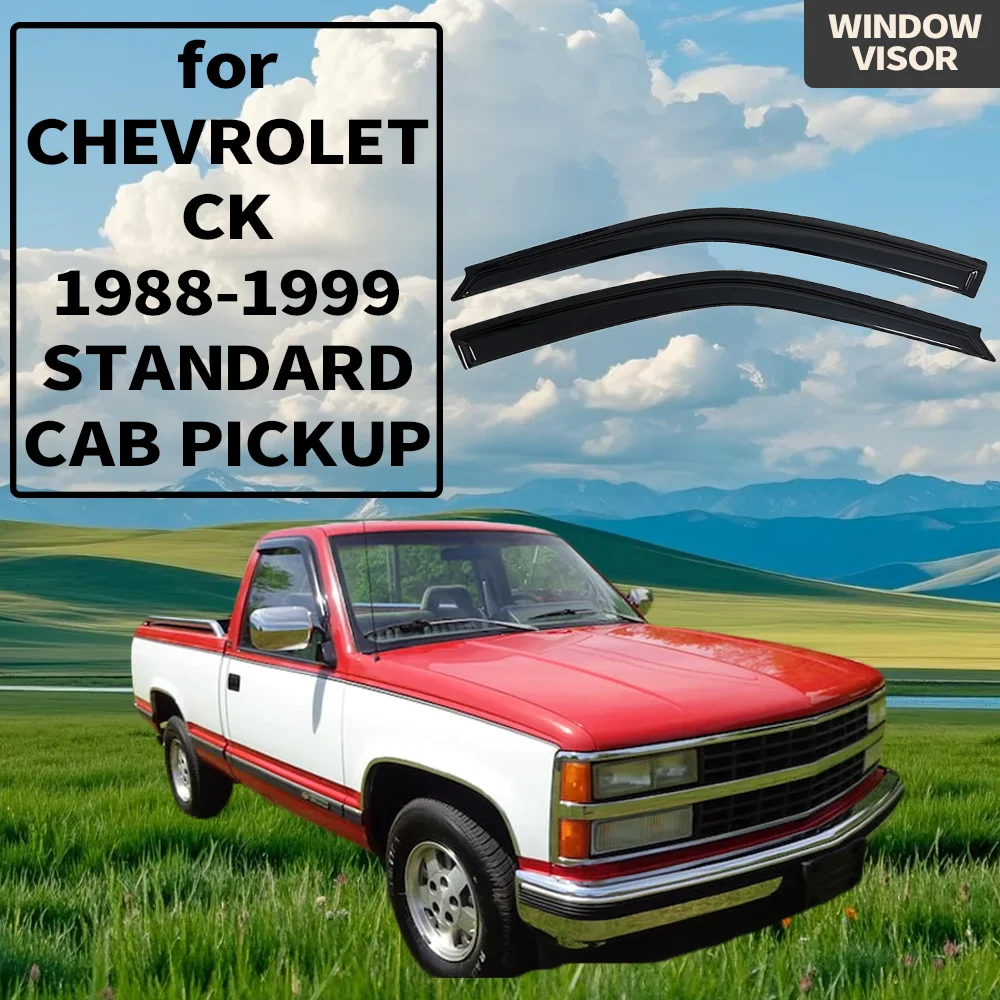 

Window Visor for CHEVROLET CK 1988-1999 STANDARD CAB PICKUP Wind Deflectors Rain Guards Door Visor Vent Shades Ventvisor