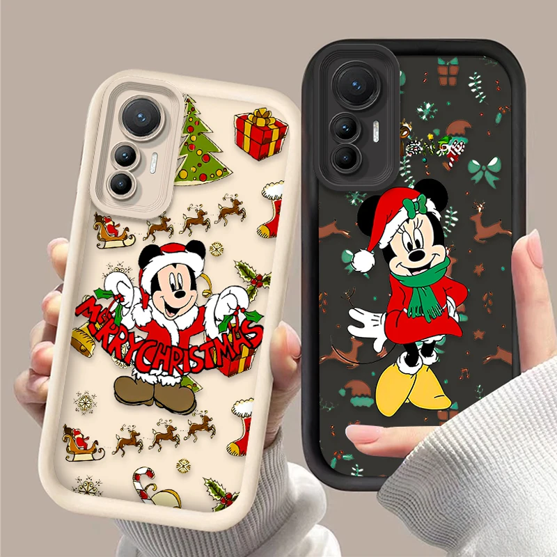 Christmas Mickey Minnie Case for Xiaomi 14T 13T 12T 11T 13 12 11 Lite 5G NE POCO X6 X5 F6 F5 F3 X4 GT X3 NFC M5S C65 M6 Pro 4G