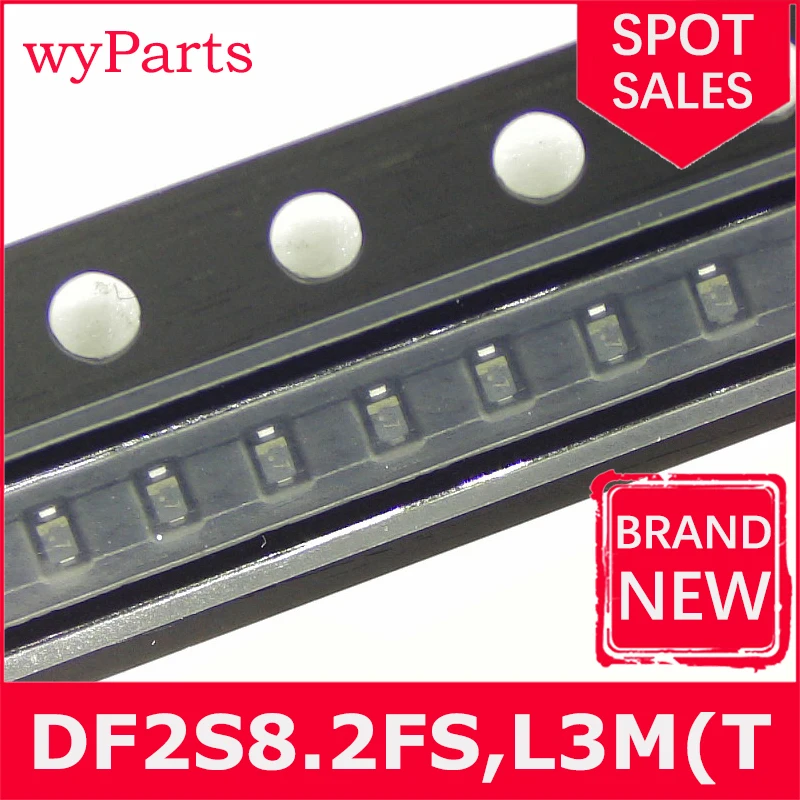 

New/1Pcs DF2S8.2FS,L3M(T DF2S8.2FS,L3M ESD Suppressors / TVS Diodes ESD 1 Circuit 20pF 0.5uA 8.2V SOD923-2