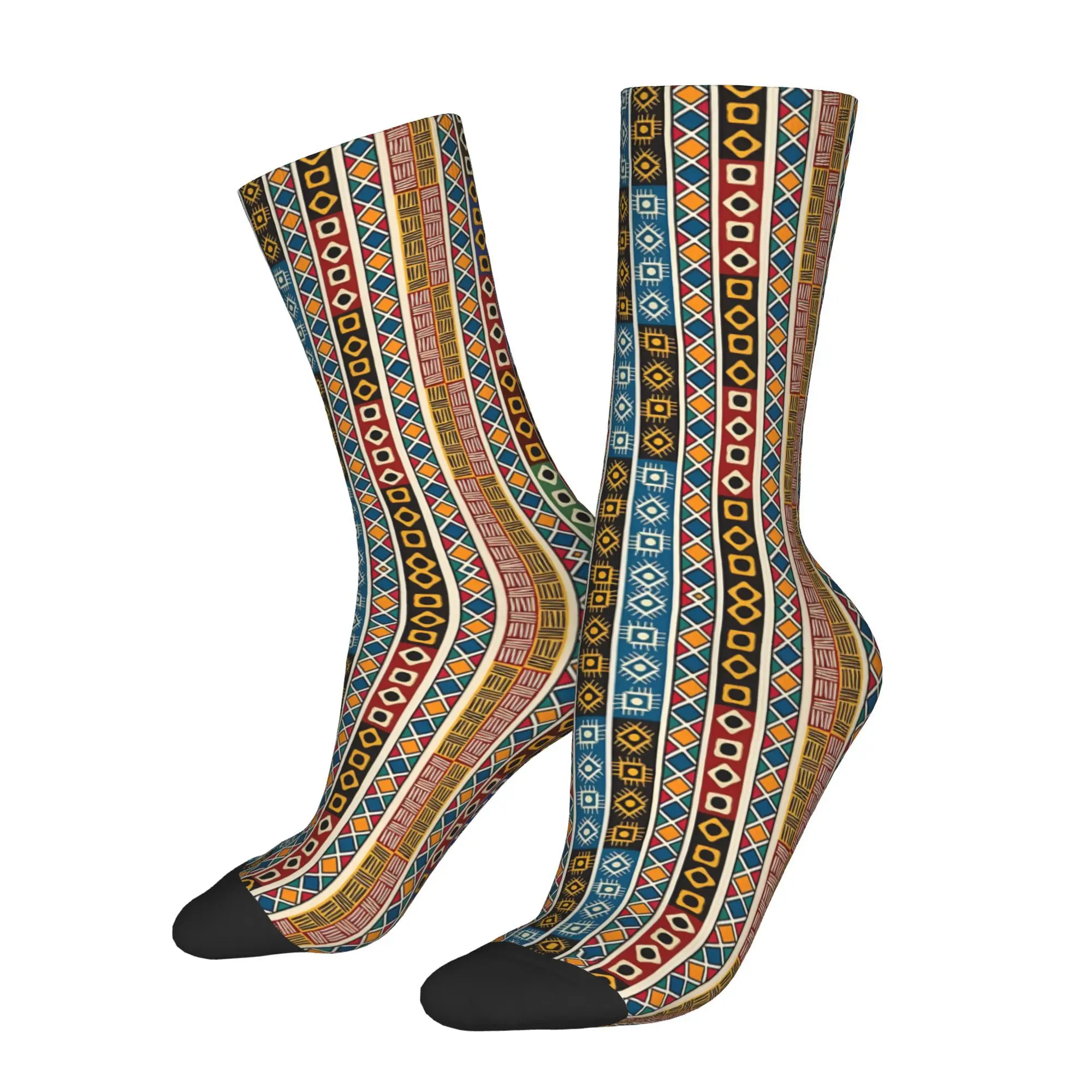 Calcetines con estampado Tribal Aztek para hombre, calcetín con patrón Harajuku de Hip Hop, regalo informal, 1 ud.