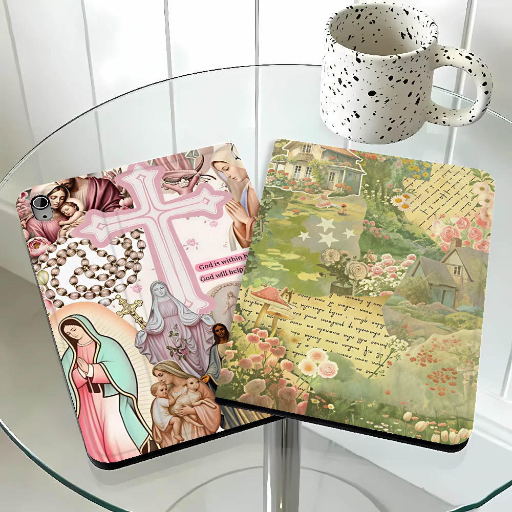 Coque imprimée décorative pour Samsung Galaxy Tab S11 A11 S9+ S10 Lite A7 Lite A8 S10 Plus A9Plus S10FE S7 S8+ S9 FE