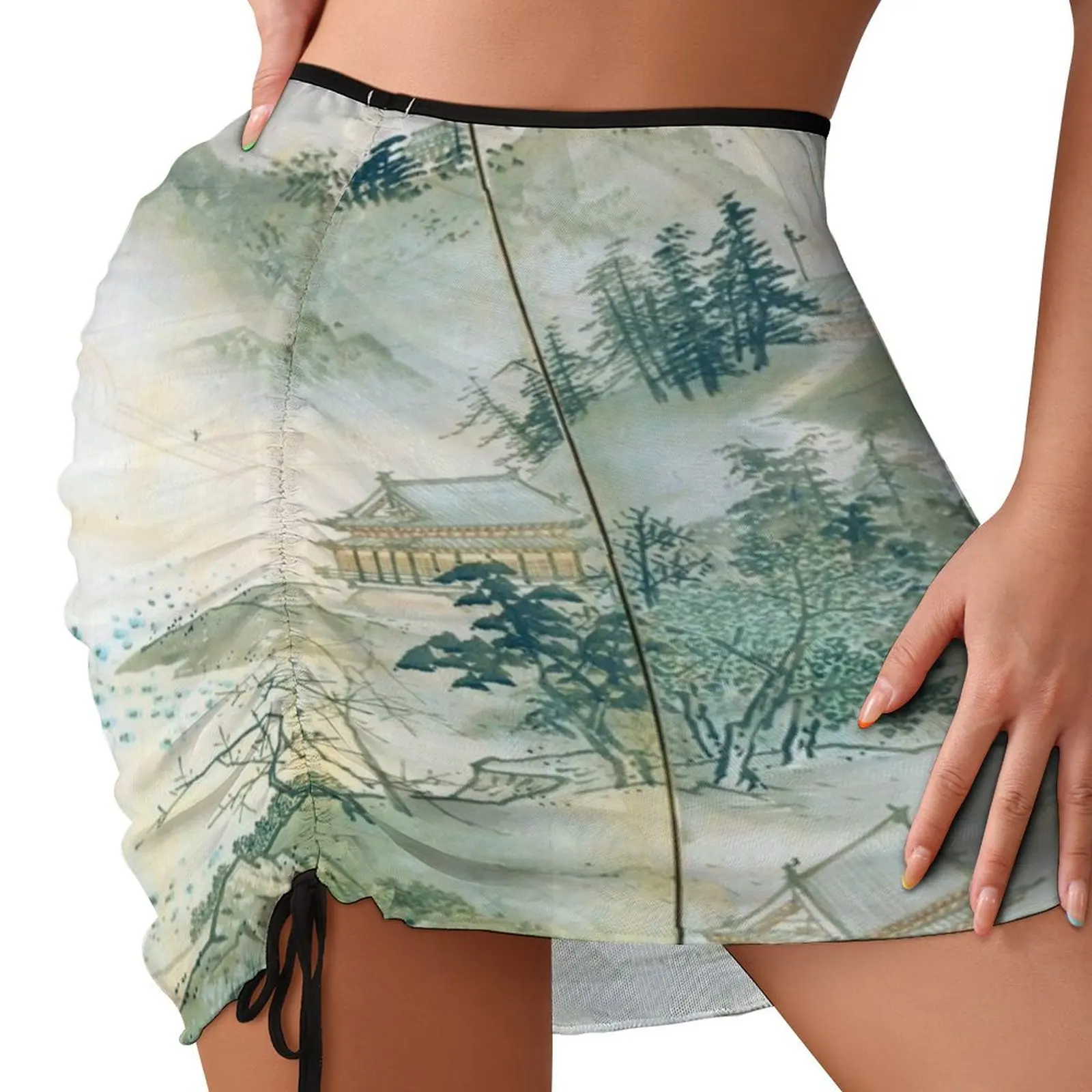 View of West Lake (Restored Japanese Artwork) Beach Skirt cosplay Skirt pants elegant party dresses for women 2024 Miniskirt