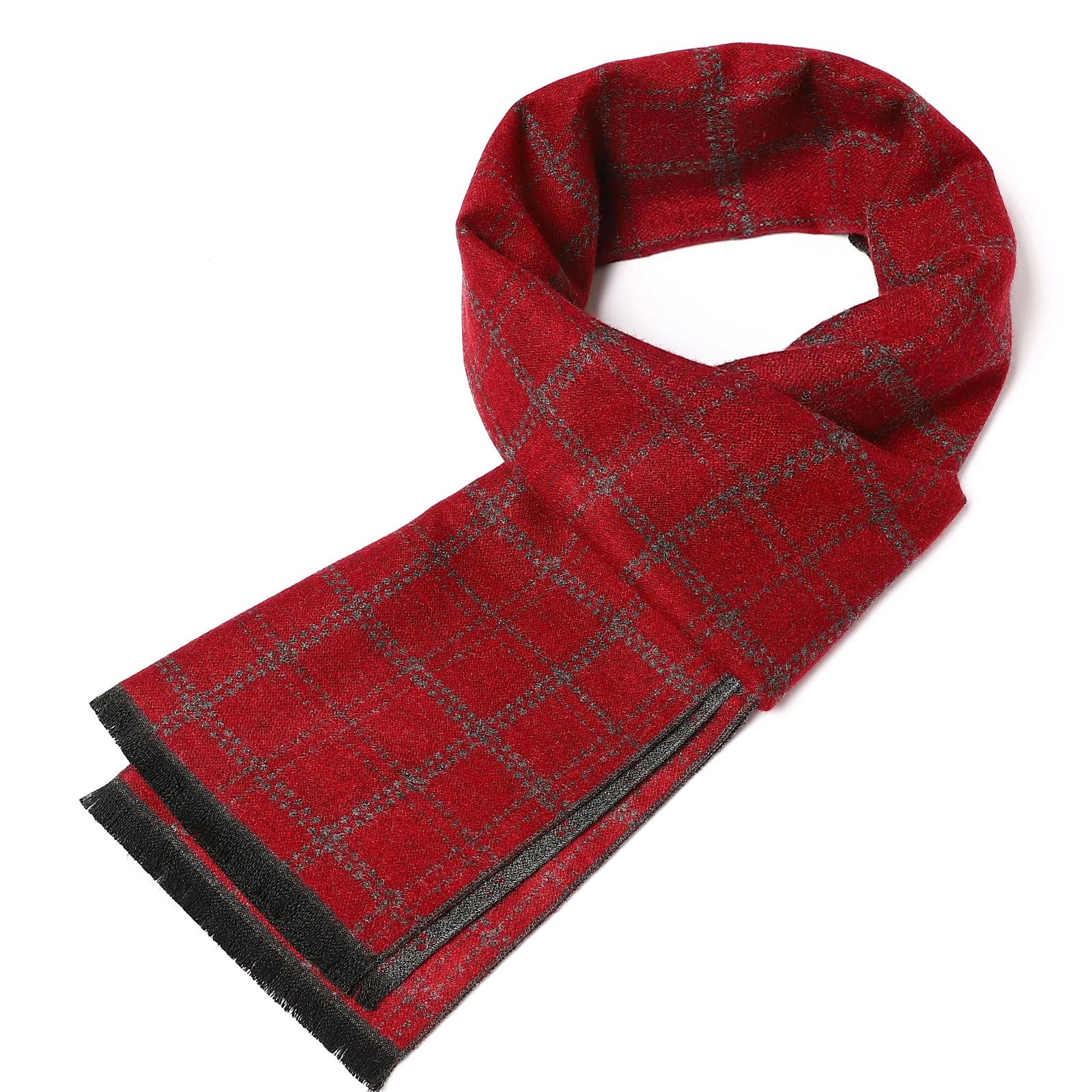 

Men's Business Long Beach Towel Autumn Men Fashion Plaid Scarves Winter Pashmina Wraps Shawls Classic Cashmere Thick Warm Scarf