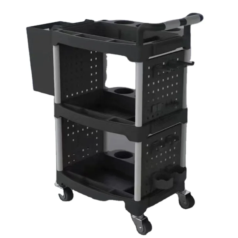 

Top Sales Garage Workshop Tool Storage Trolley Cart Dolly Popular Car Detailing Utility Cart