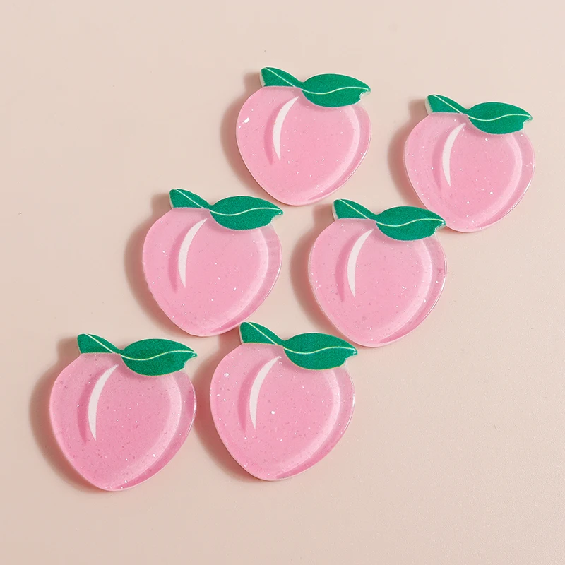 10pcs Cute Fruit Flatback Resin Charms for DIY Jewelry