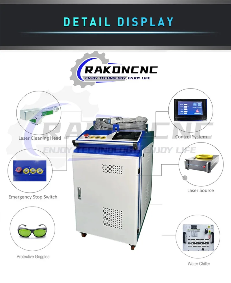 Lucidatrice per sabbiatura Laser strumento per la rimozione della vernice e della ruggine pistola Laser per la rimozione della ruggine macchina per