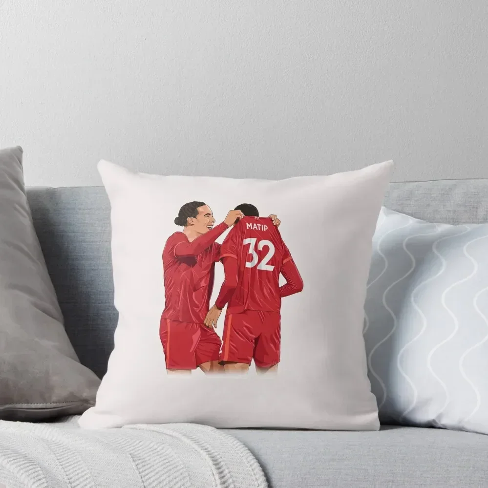 Virgil-van-Dijk-and-Joel-Matip Throw Throw Pillow Cushions For Decorative Sofa bed pillows pillow