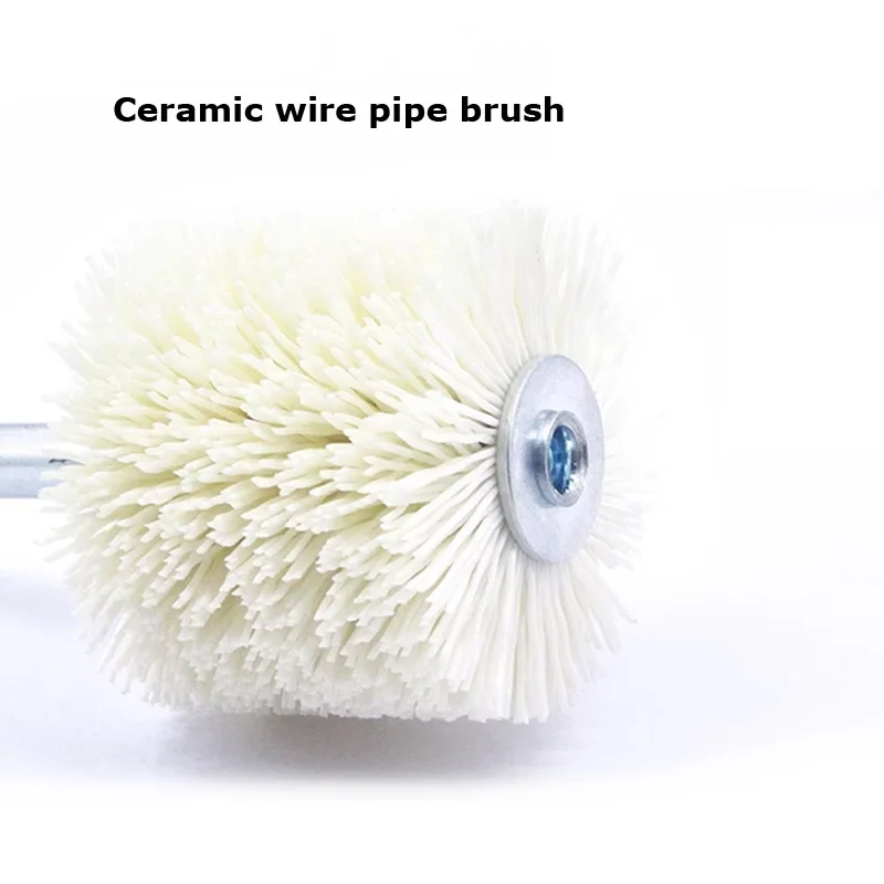 Alumina Ceramic Wire Deburring Pipeline Brush Abrasive Precision Polishing Piping Brush Dredging Rust Removal Cleaning Brush